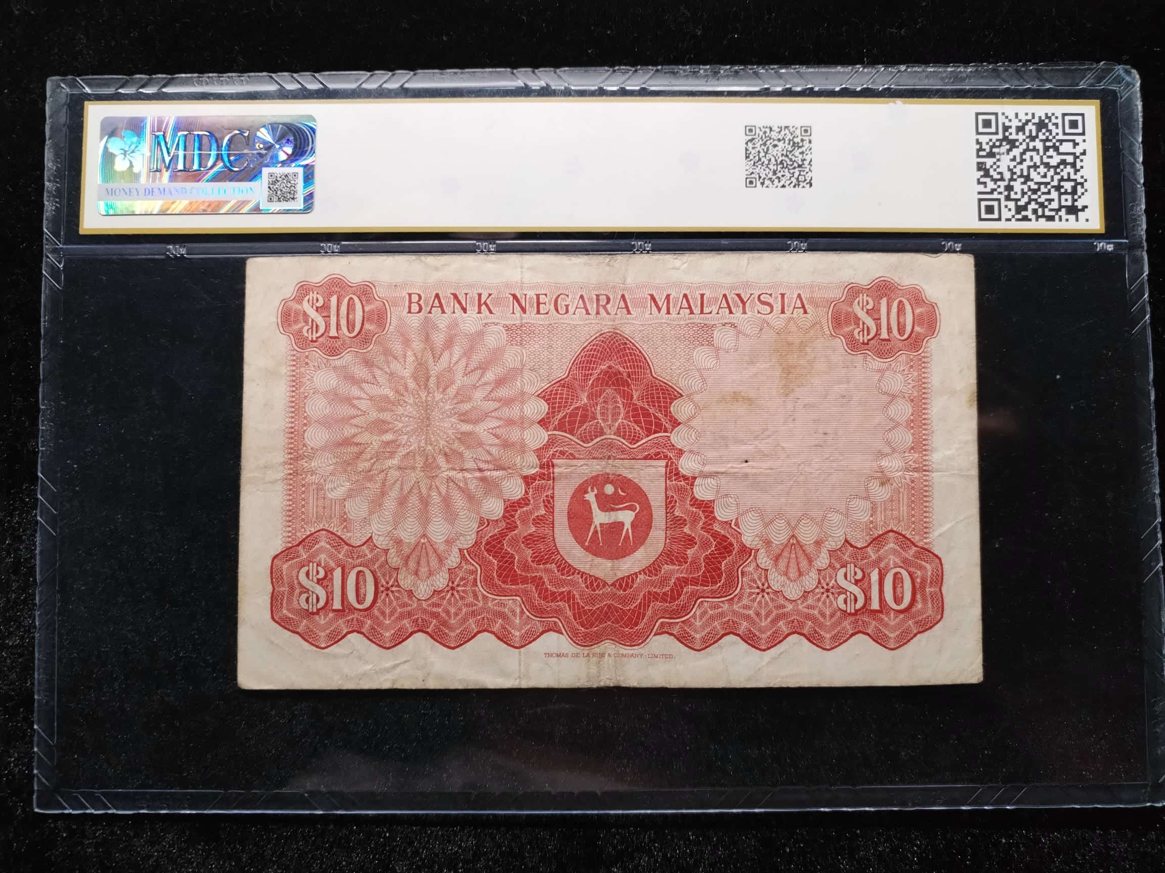 1972-76 Malaysia 10 Ringgit - Image 2