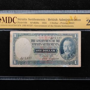 1935 Straits Settlements 1 Dollar