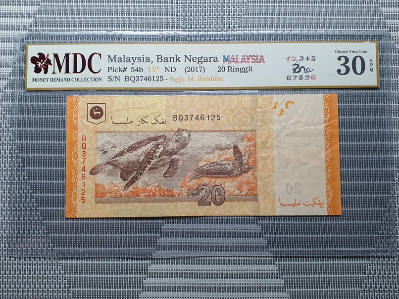2017 Malaysia 20 Ringgit - Money Demand Collection