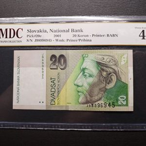 2001 Slovakia 20 Korun