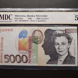 2002 Slovenia 5000 Tolarjev