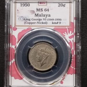 1950 Malaya 20c