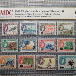 1962 Virgin Islands 1/2c to $4.80 ( 12pcs in a set )