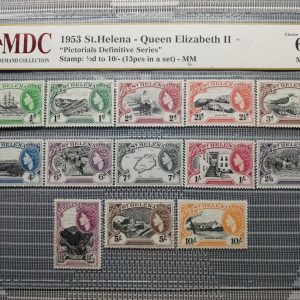 1953 St.Helana 1/2d to 10/-( 13pcs in a set )