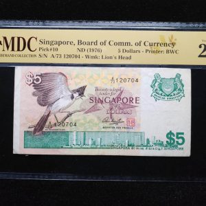 1976 Singapore 5 Dollars