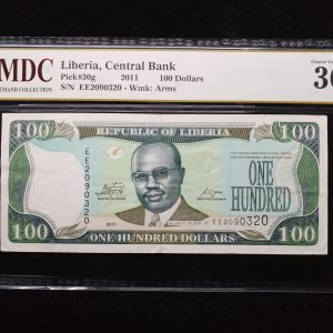 2011 Liberia 100 Dollars