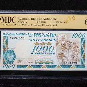 1988-1989 Rwanda 1000 Francs