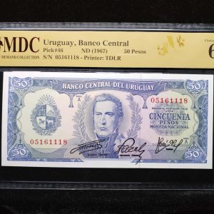 1967 Uruguay 50 Pesos