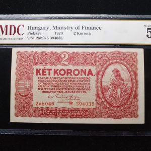 1920 Hungary 2 Korona