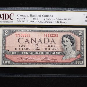 1954 Canada 2 Dollars