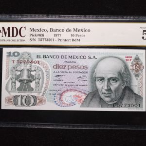 1977 Mexico 10 Pesos