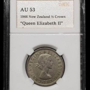 1966 New Zealand 1/2 Crown
