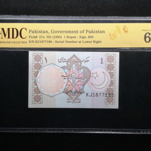1983 Pakistan 1 Rupee
