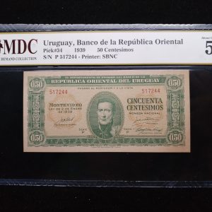 1939 Uruguay 50 Centesimos