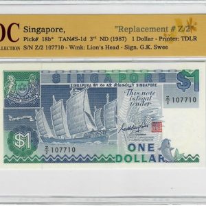 1987 Singapore 1 Dollar