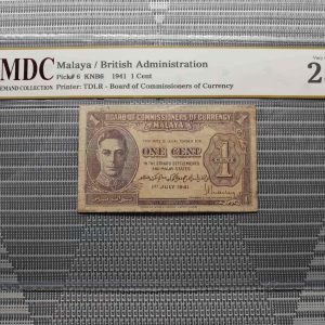 1941 Malaya / British 1 Cent
