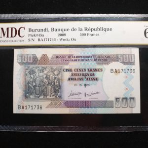 2009 Burundi 500 Francs
