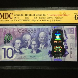 2017 Canada $10