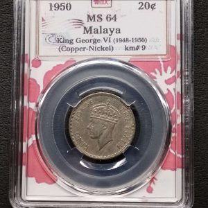 1950 Malaya 20c