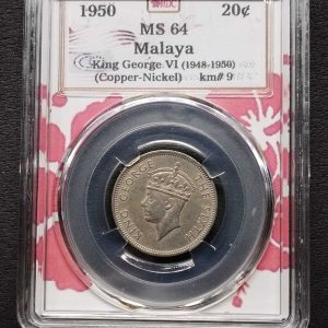 1950 Malaya 20c