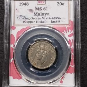 1950 Malaya 20c