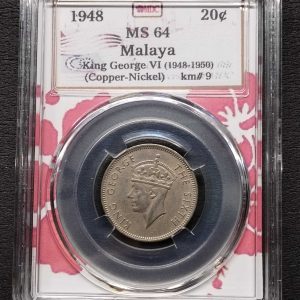 1950 Malaya 20c