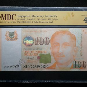 2022 Singapore  100 Dollars