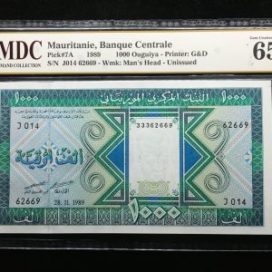 1989 Mauritanie 1000 Ouguiya