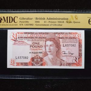 1988 Gibraltar £1
