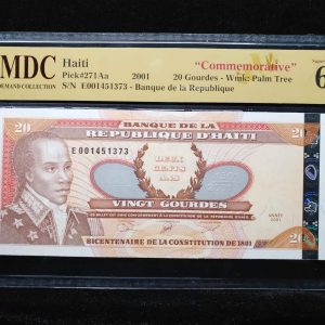 2001 Haiti 20 Gourdes